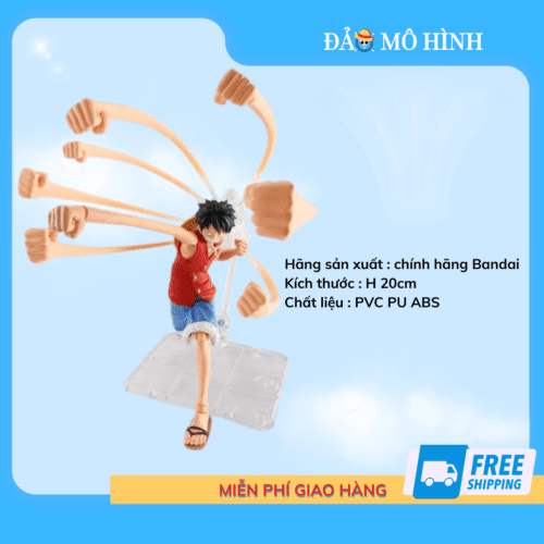 Mô hình One Piece – Monkey D. Luffy Shf Romance Dawn Set Figure chính hãng Bandai